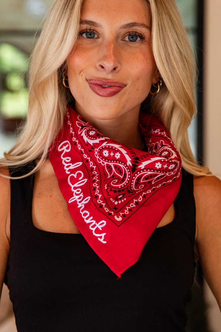 Red Elephants Bandana