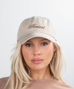 Beige Revival Script Hat