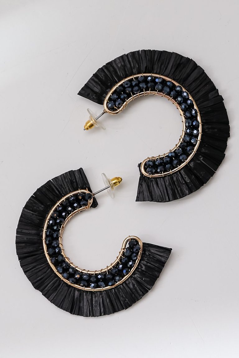 FINAL SALE - Lauren Fringe Hoop Earrings