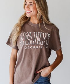 Brown Savannah Georgia Tee