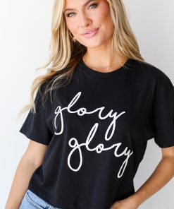 Black Glory Glory Cropped Tee