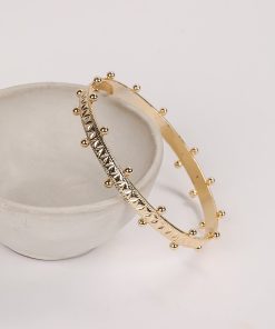 Natalia Gold Bangle Bracelet
