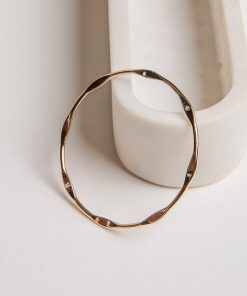 Addy Gold Bangle Bracelet