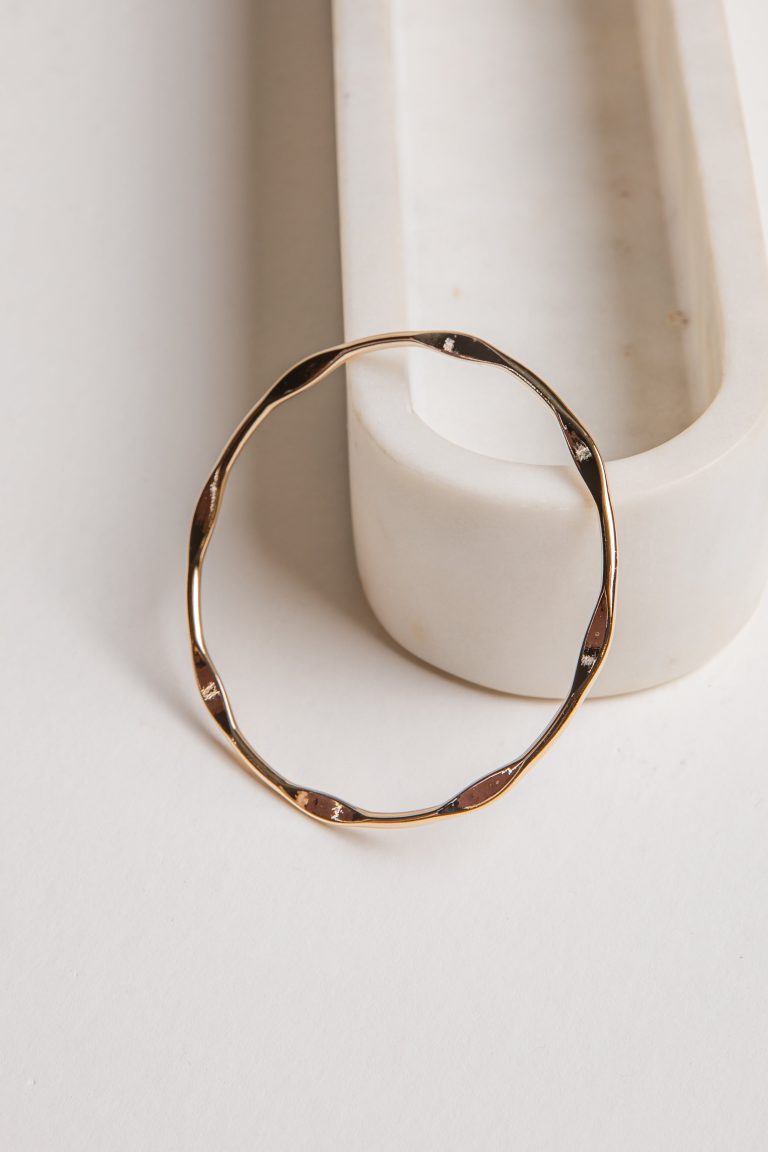 Addy Gold Bangle Bracelet