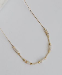 FINAL SALE - Ayla Gold Beaded Chain Necklace