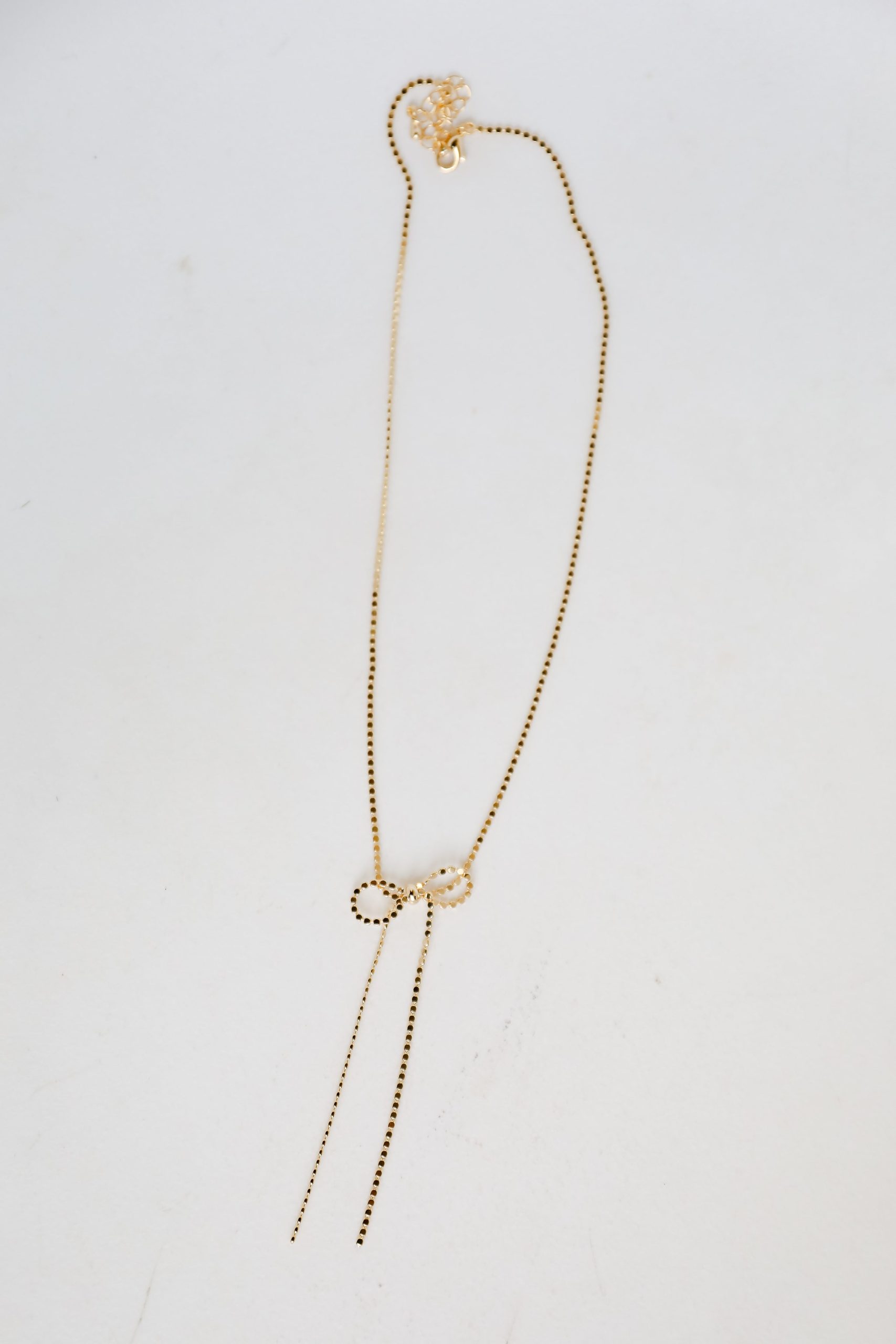 FINAL SALE - Penelope Gold Bow Chain Necklace - Image 3