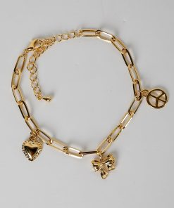 FINAL SALE - Avery Gold Charm Bracelet