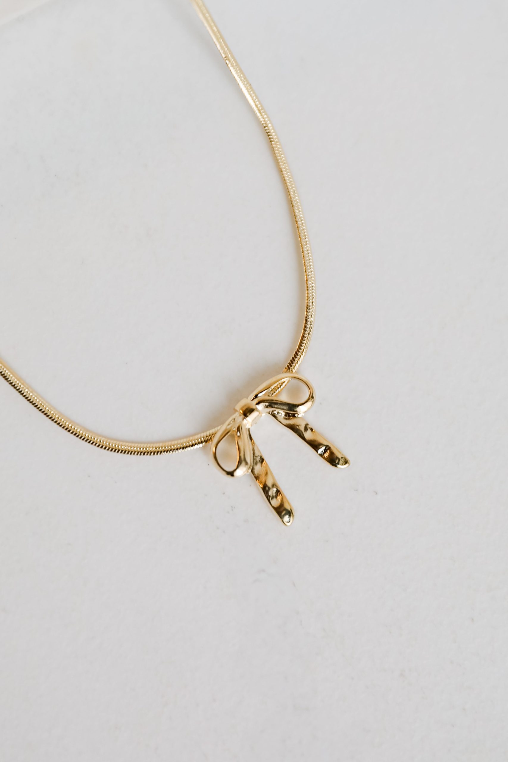 FINAL SALE - Gracie Gold Bow Charm Necklace