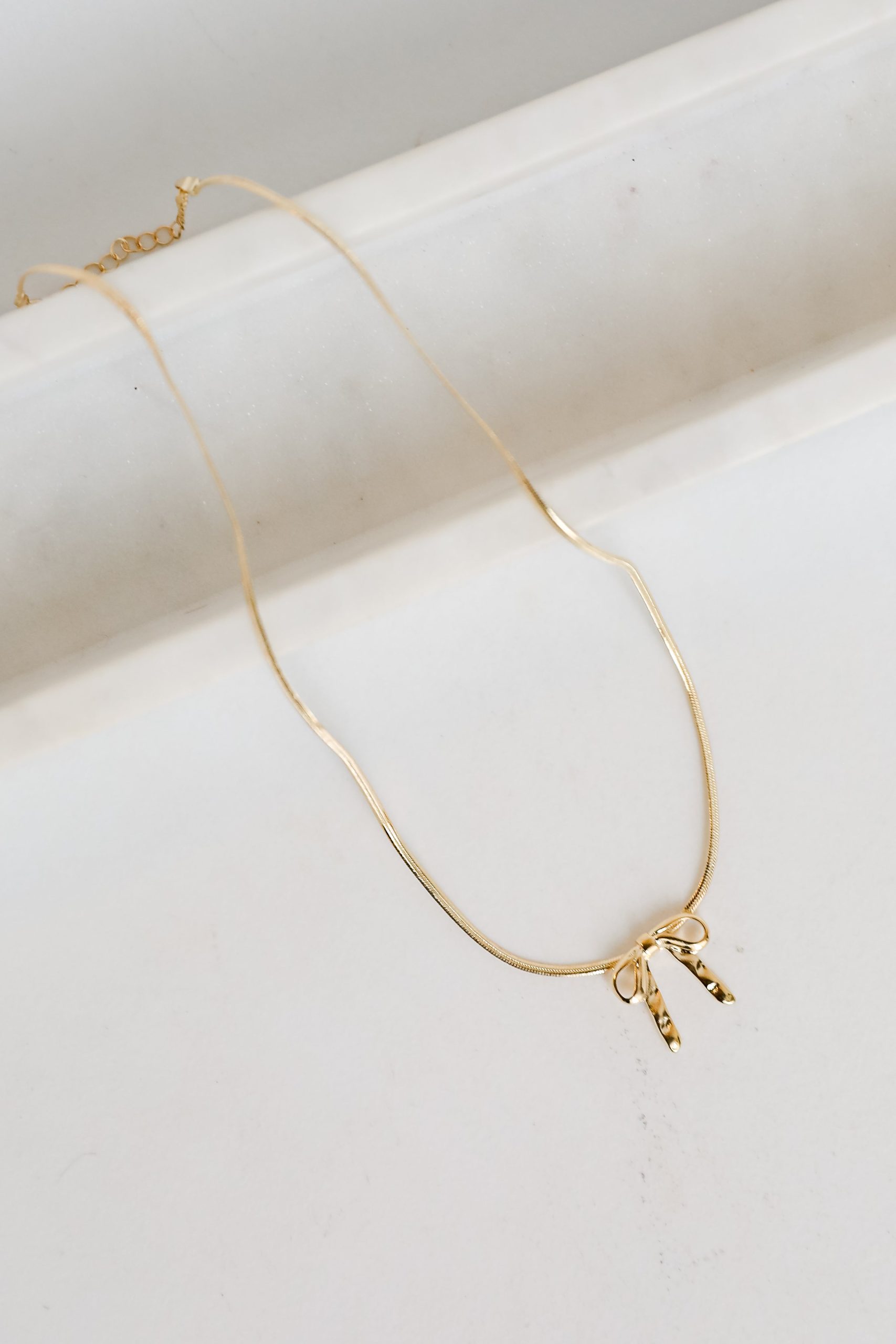 FINAL SALE - Gracie Gold Bow Charm Necklace - Image 2