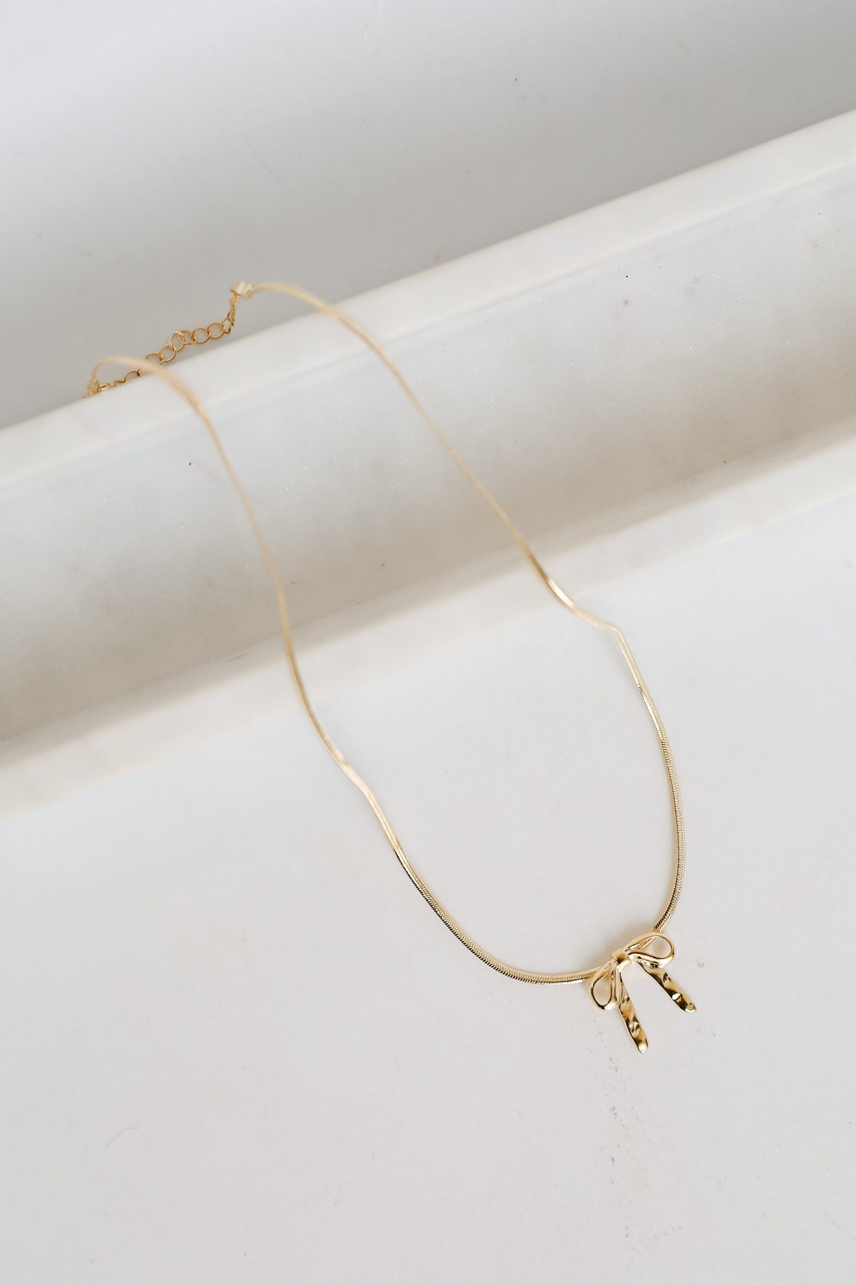 FINAL SALE - Gracie Gold Bow Charm Necklace - Image 4
