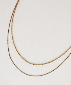 FINAL SALE - Parker Gold Layered Chain Necklace