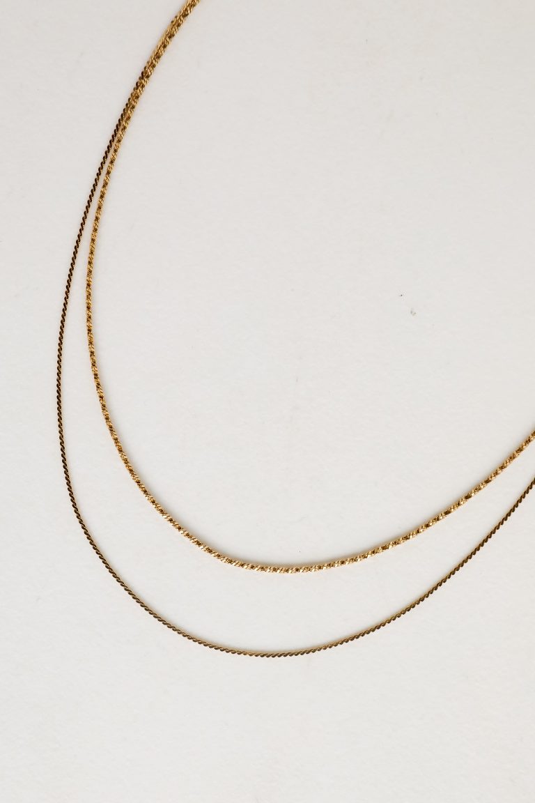 FINAL SALE - Parker Gold Layered Chain Necklace
