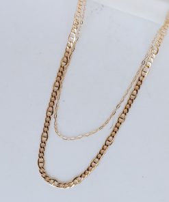 FINAL SALE - Isabella Gold Layered Chain Necklace