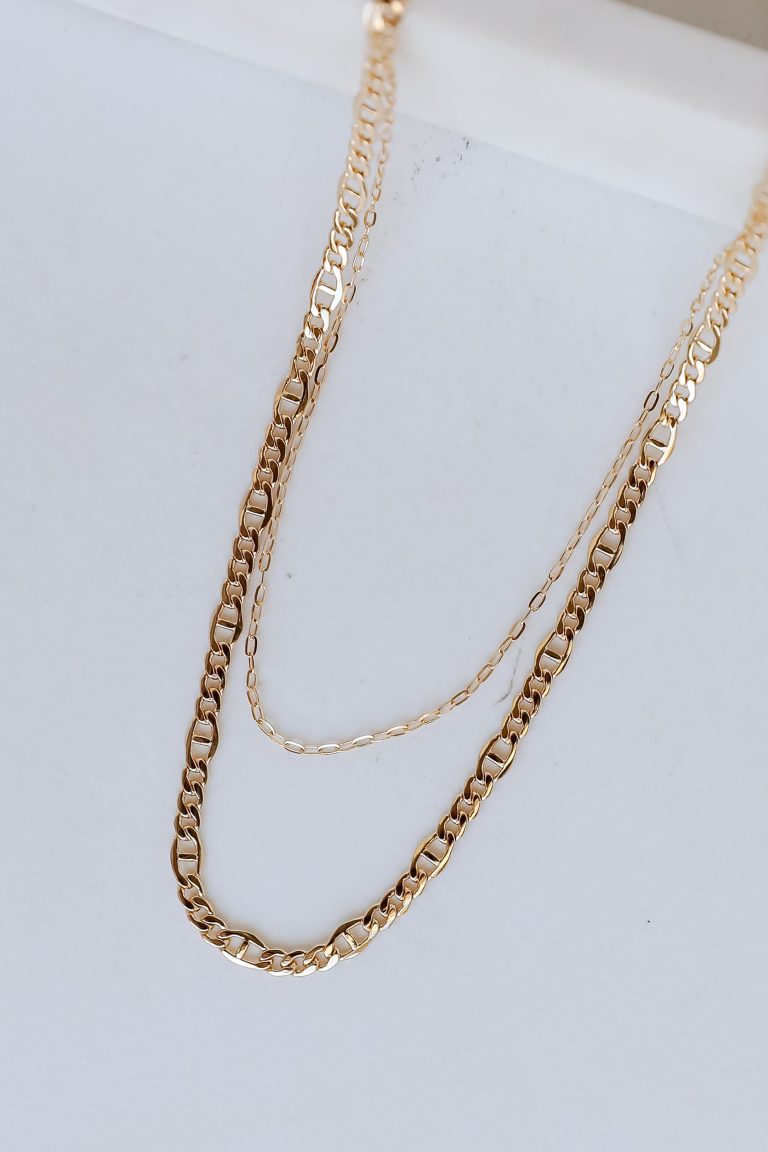 FINAL SALE - Isabella Gold Layered Chain Necklace