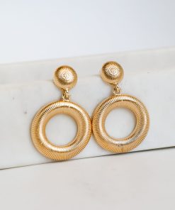 FINAL SALE - Lilly Circle Drop Earrings