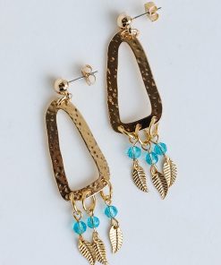 FINAL SALE - Ivy Gold Statement Drop Earrings