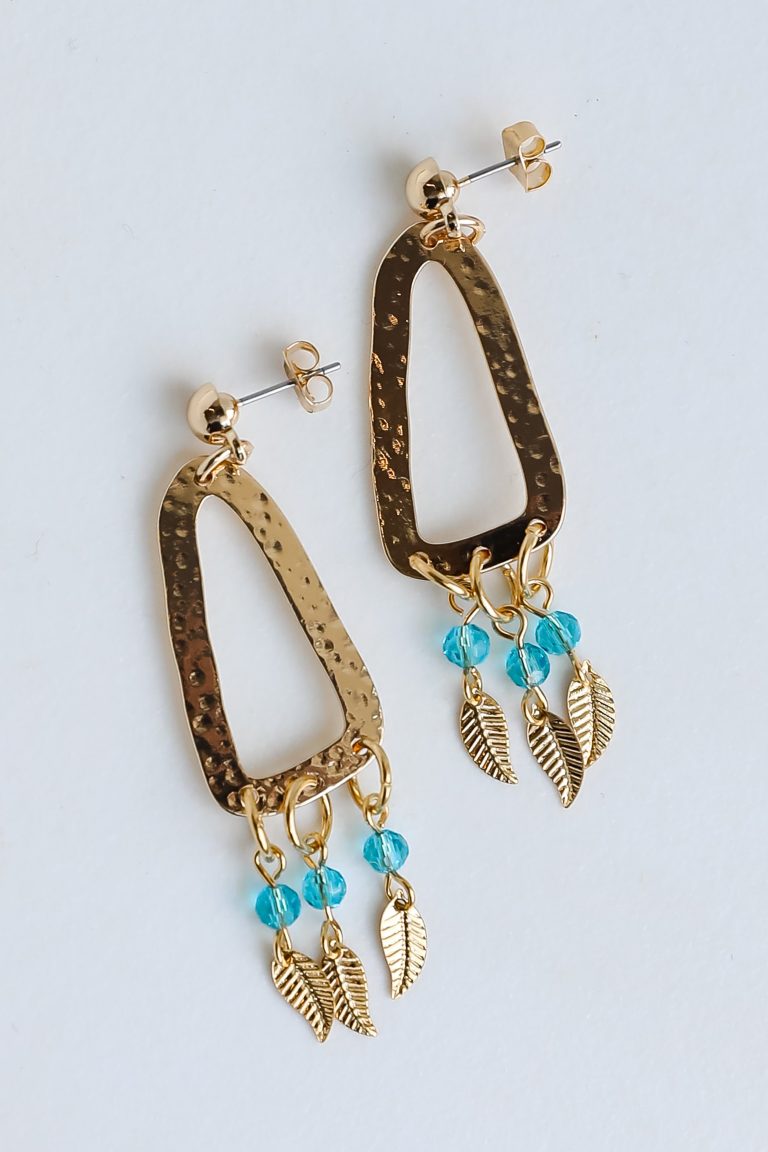 FINAL SALE - Ivy Gold Statement Drop Earrings
