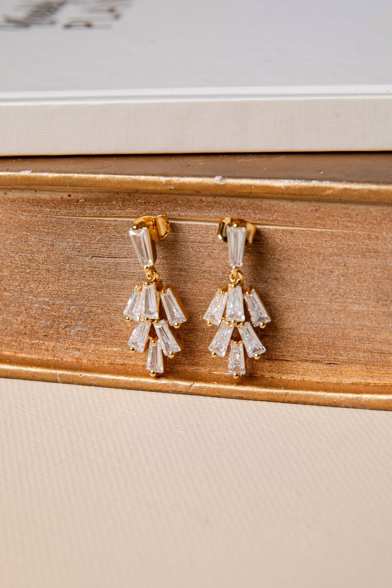 Celeste Cascade Gold Earrings
