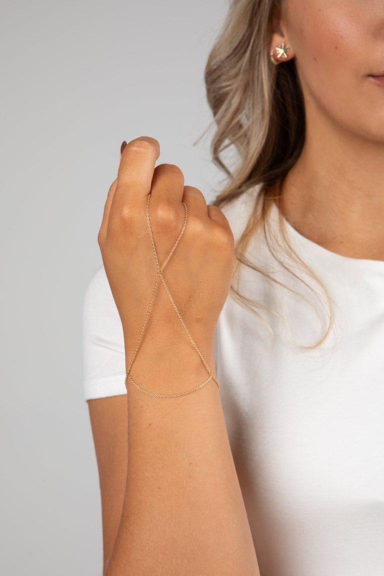 Josie Gold Layered Hand Chain