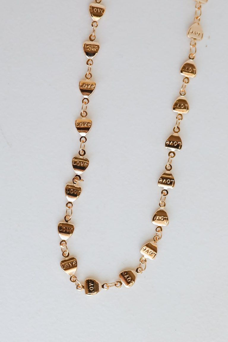 FINAL SALE - Aria Gold Heart Chain Necklace