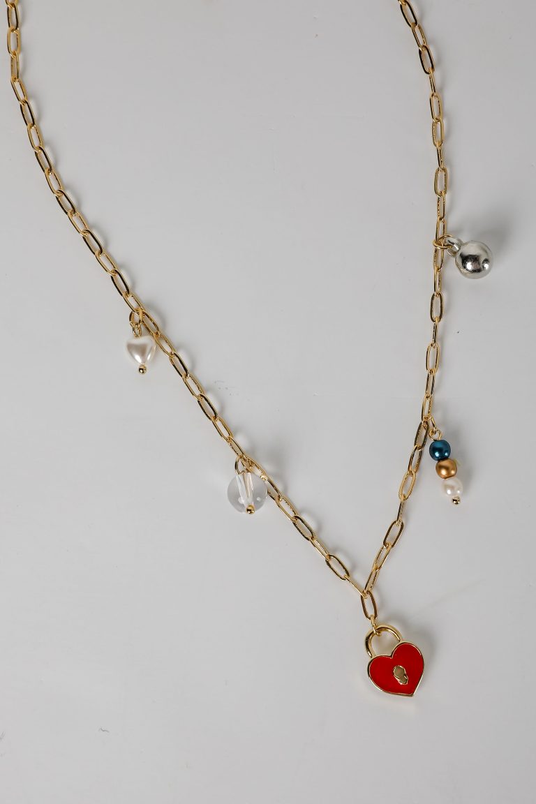 FINAL SALE - Lily Gold Charm Necklace