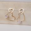 Cydney Gold Heart Hoop Earrings