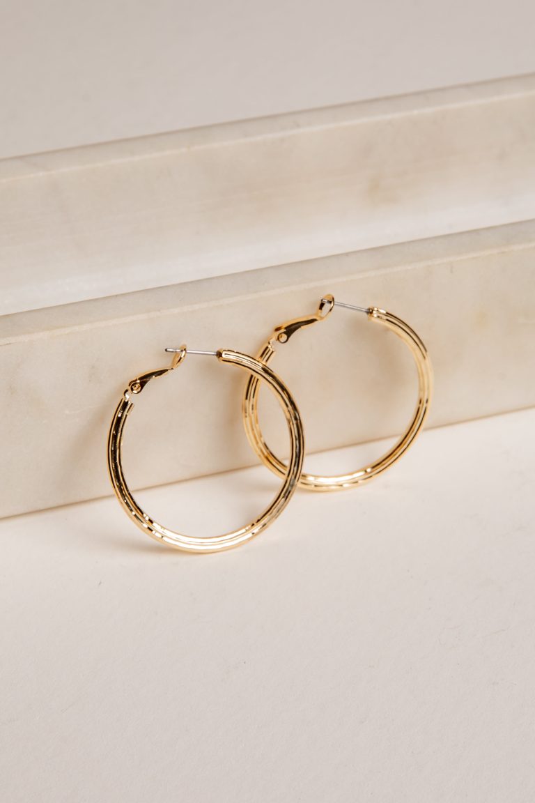 Bella Gold Hoop Earrings