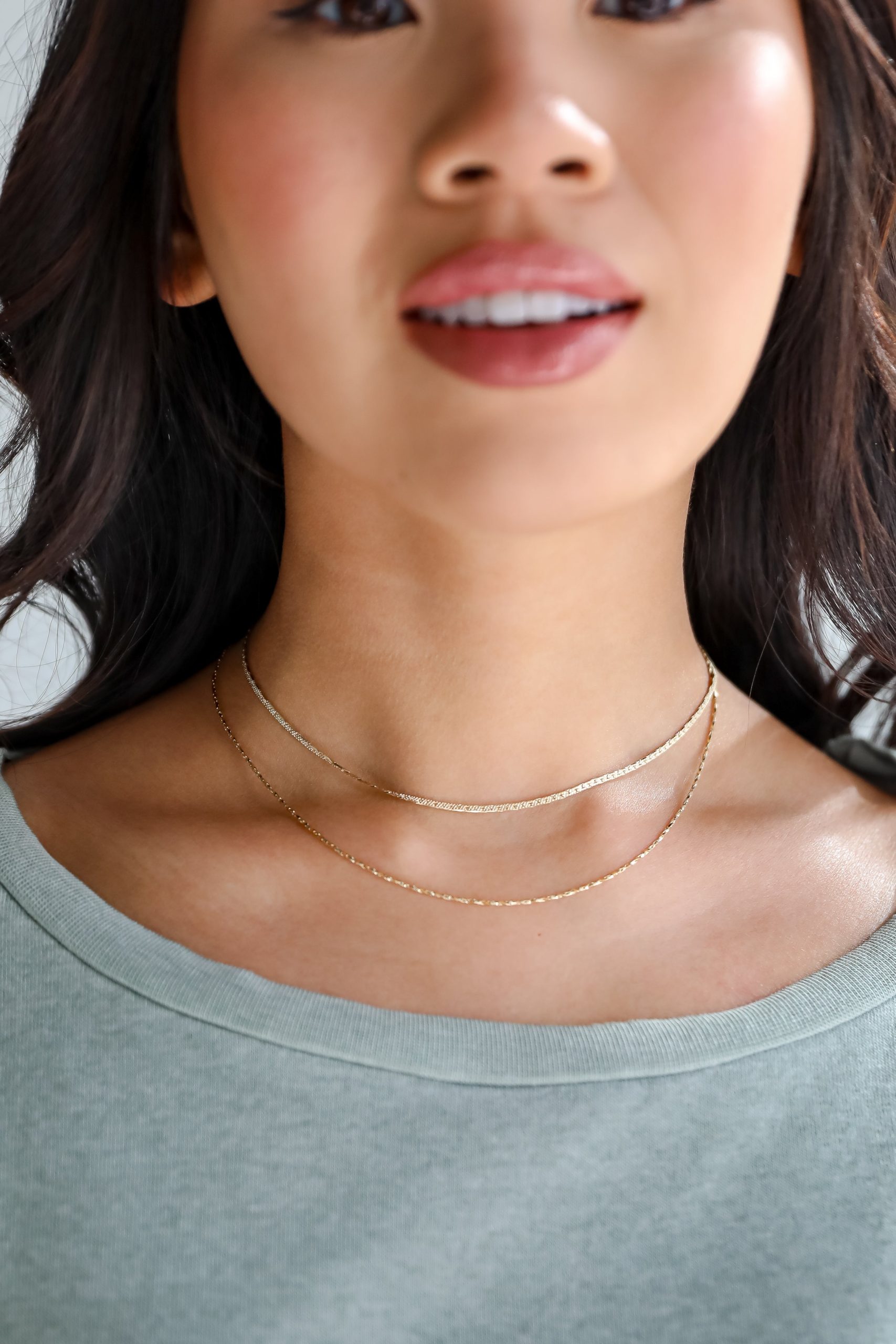 Hadley Gold Layered Chain Necklace - Image 2