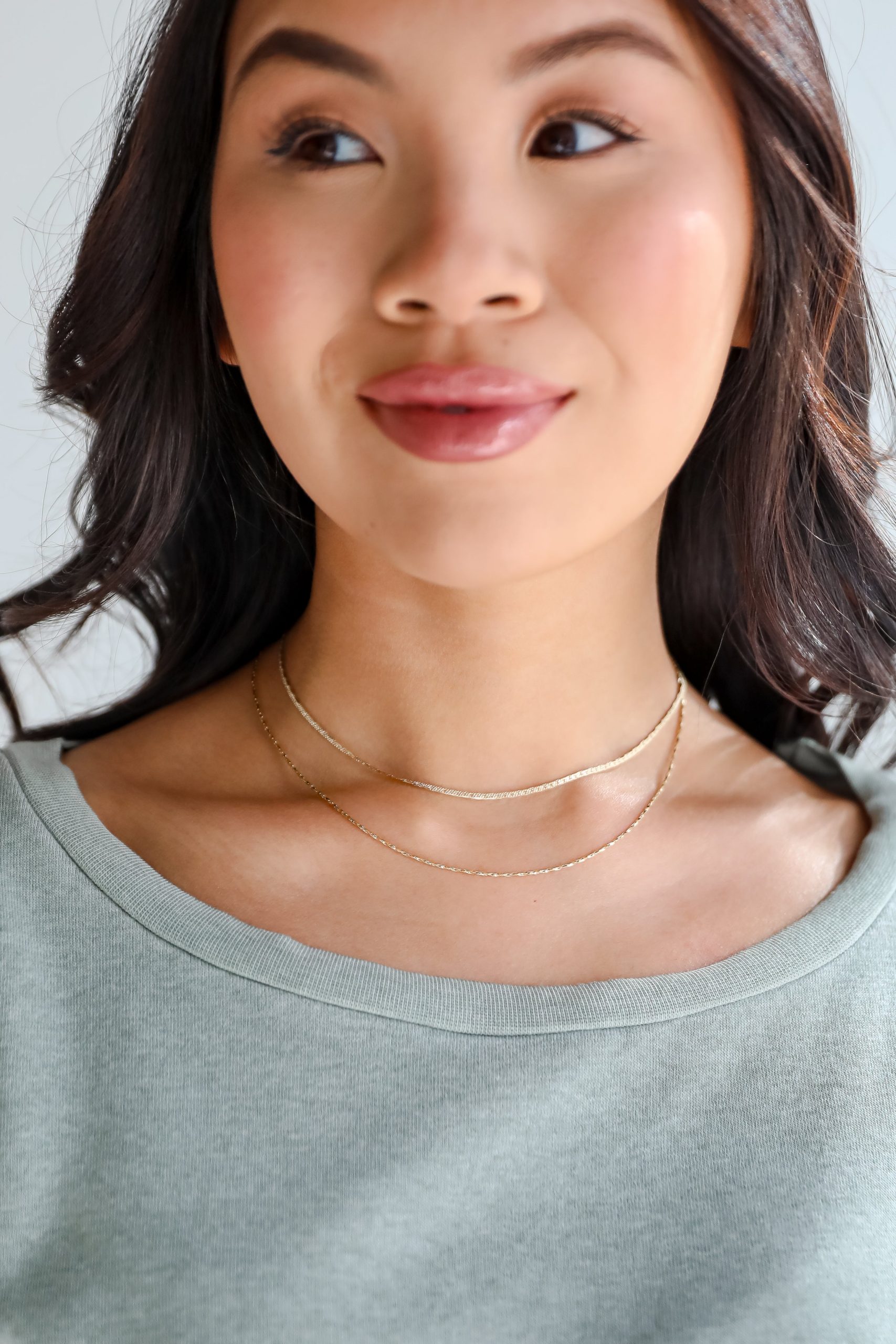 Hadley Gold Layered Chain Necklace - Image 4