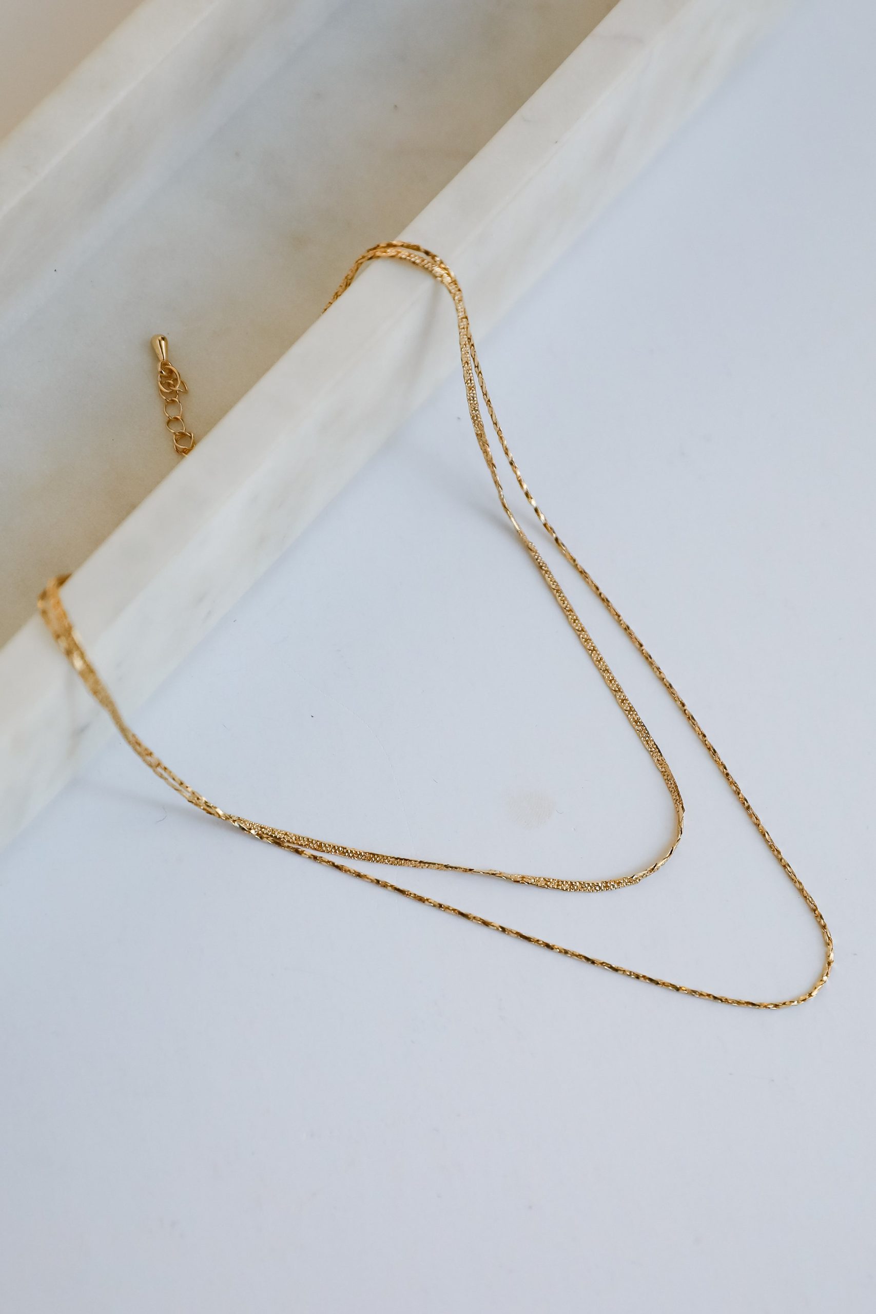 Hadley Gold Layered Chain Necklace - Image 5