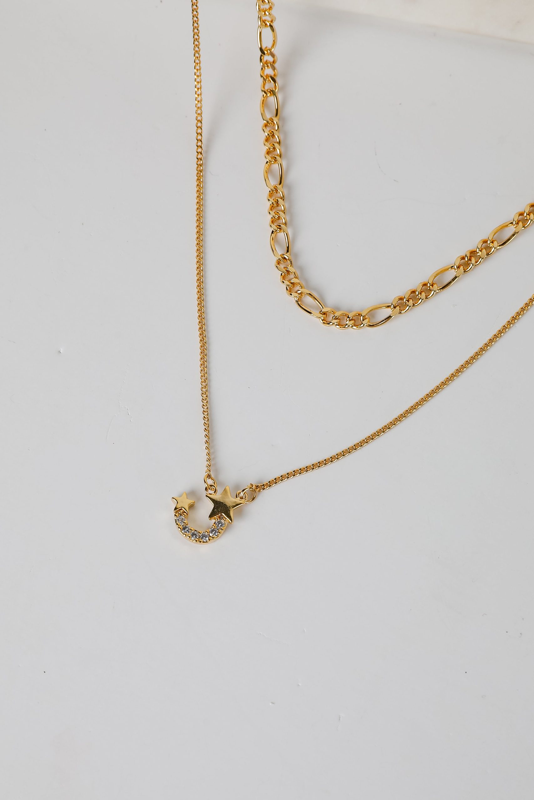 FINAL SALE - Hazel Gold Layered Chain Necklace