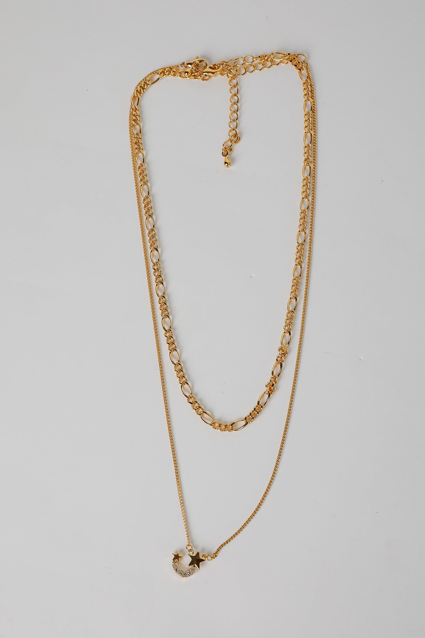 FINAL SALE - Hazel Gold Layered Chain Necklace - Image 5