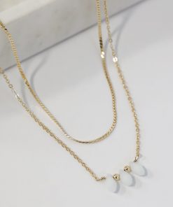 Annabelle Gold Layered Chain Necklace