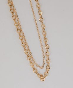 FINAL SALE - Sadie Gold Layered Chain Necklace