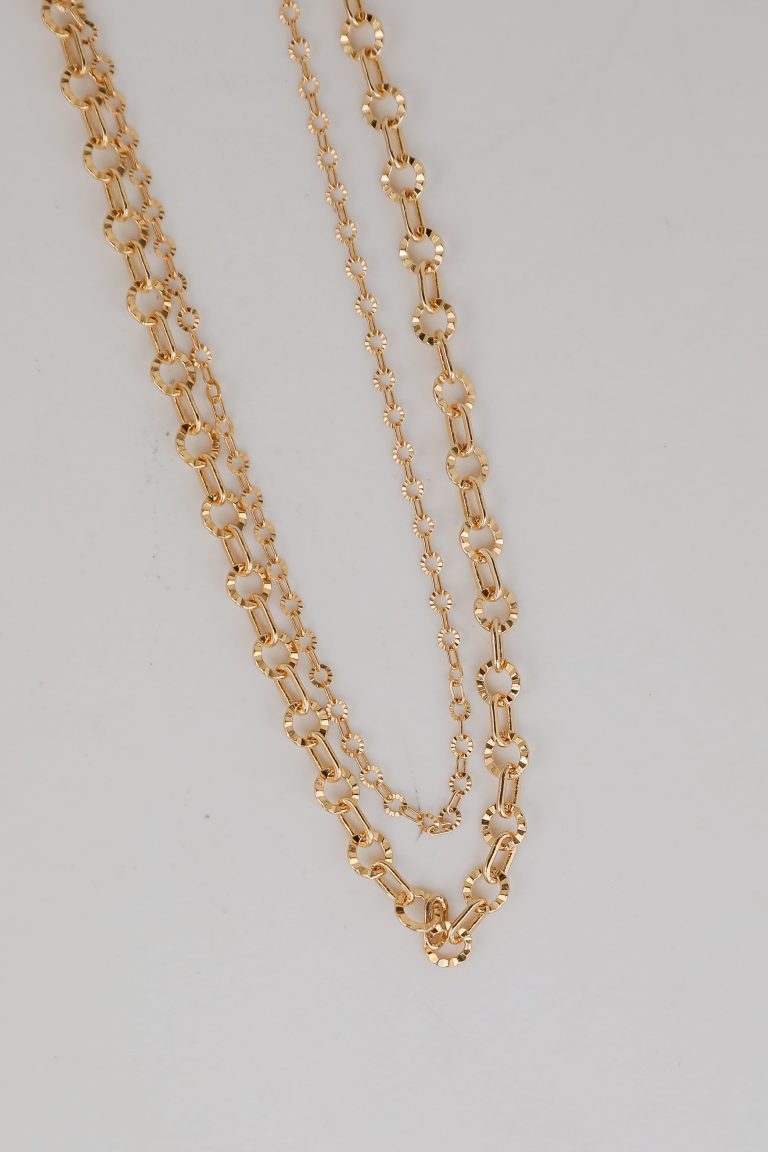 FINAL SALE - Sadie Gold Layered Chain Necklace