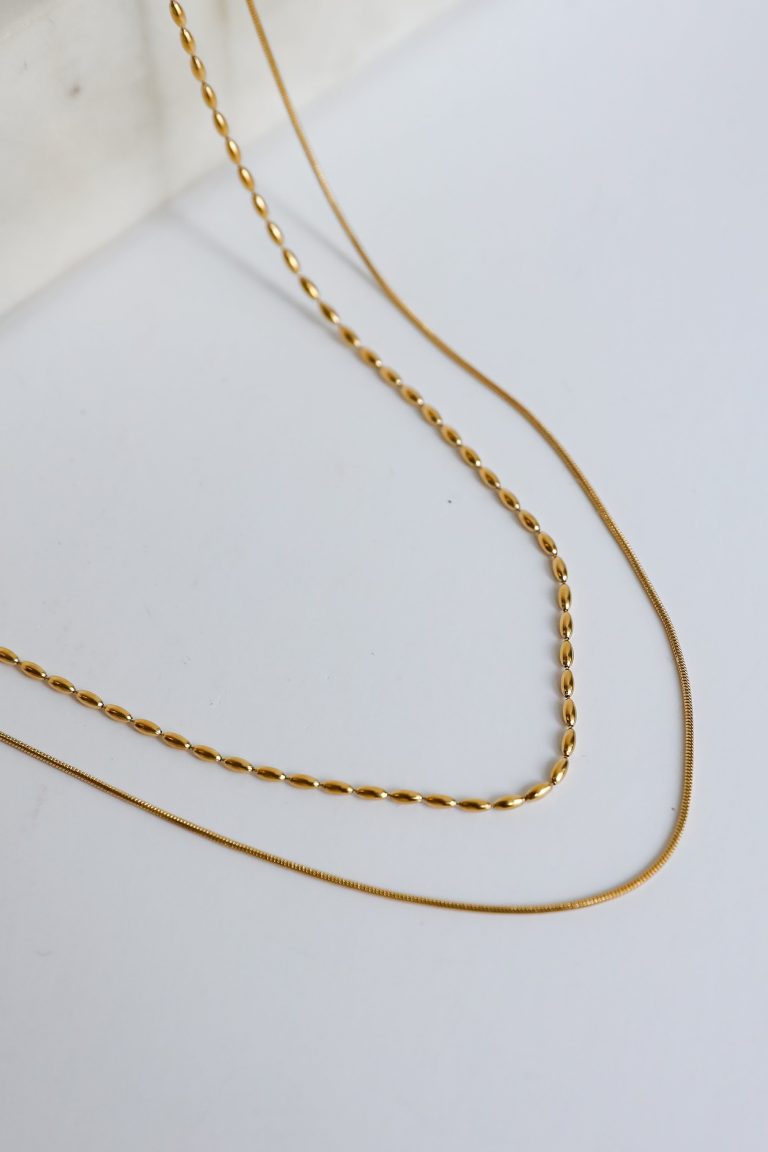 FINAL SALE - Avery Gold Layered Chain Necklace