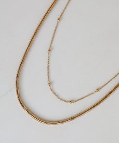 FINAL SALE - Meghan Gold Layered Chain Necklace
