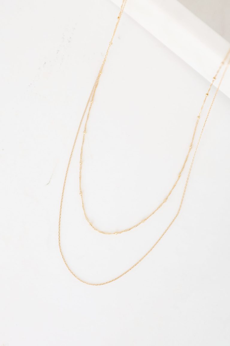 FINAL SALE - Esther Gold Layered Chain Necklace