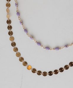FINAL SALE - Naomi Lavender Layered Necklace