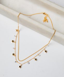 Karsyn Gold Layered Charm Necklace