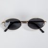 Sleek Living Gold Oval Sunglasses