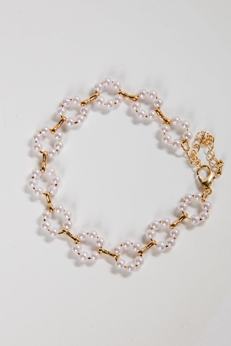 Miley Gold Pearl Bracelet
