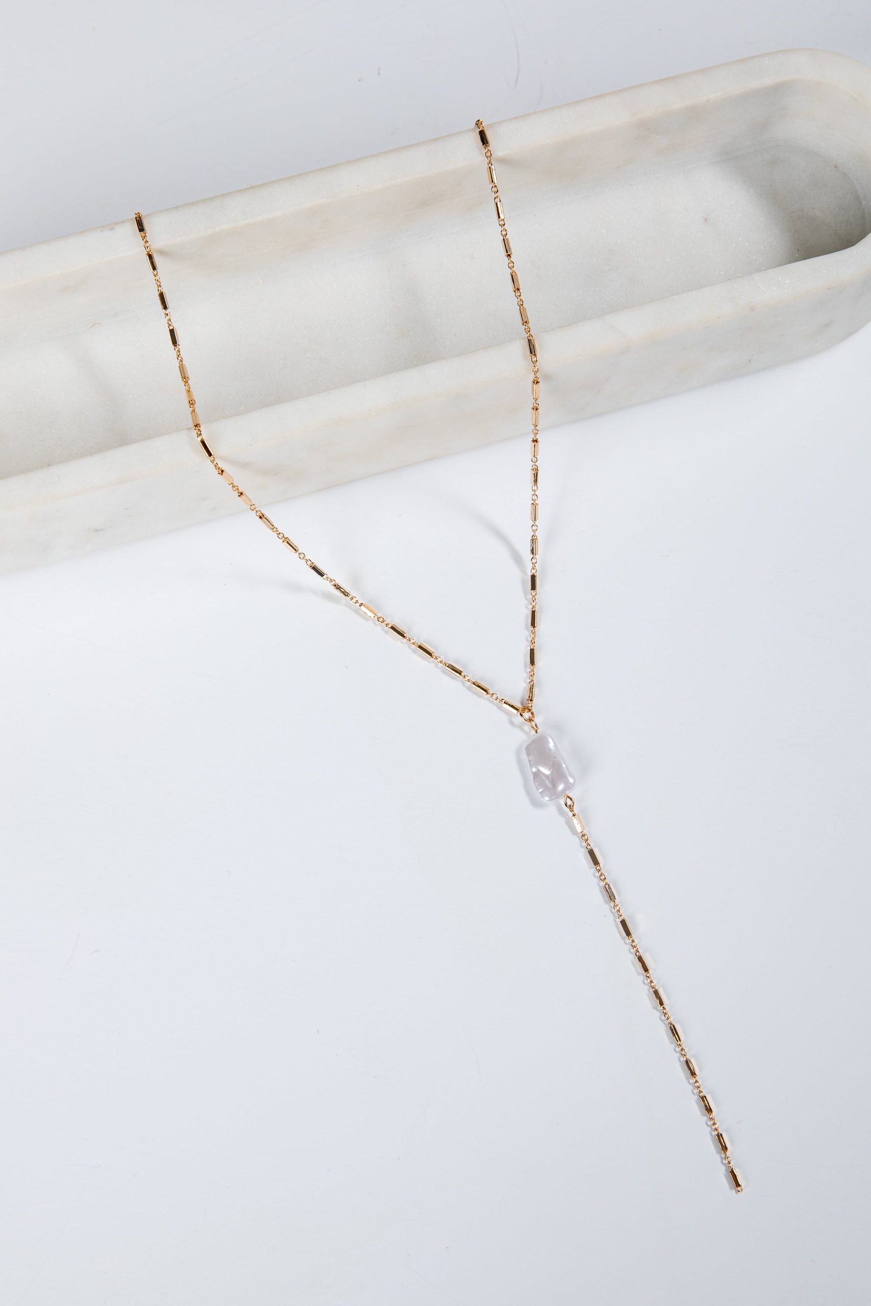 Hattie Pearl Charm Necklace