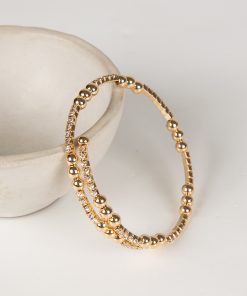 Ashley Gold Rhinestone Bracelet