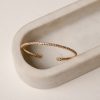 Michelle Gold Rhinestone Cuff Bracelet