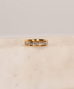 Emilee Gold Rhinestone Ring
