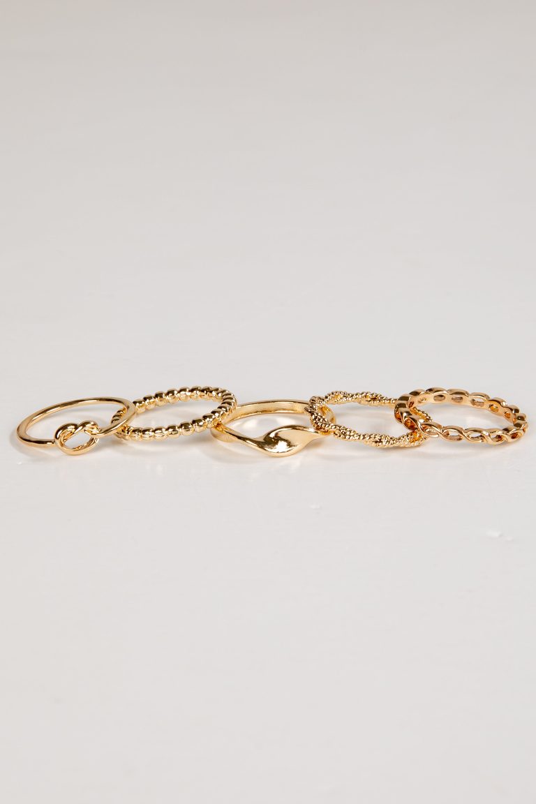 Reagan Gold Ring Set