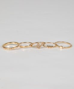 Nicole Gold Ring Set