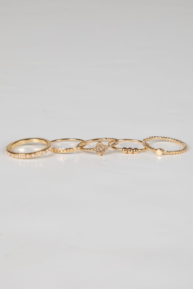 Nicole Gold Ring Set