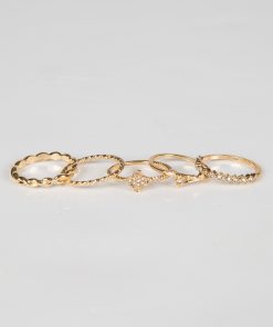 Maya Gold Ring Set